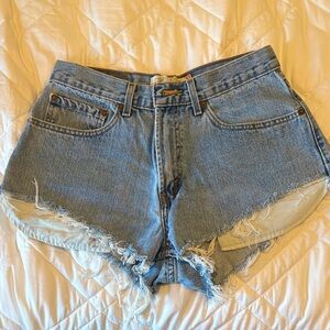 Levi's Blue Jean Cutoff Shorts